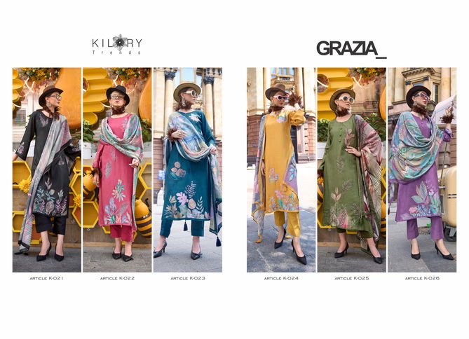 Grazia By Kilory Viscose Designer Printed Salwar Kameez Wholesale Shop In Surat
